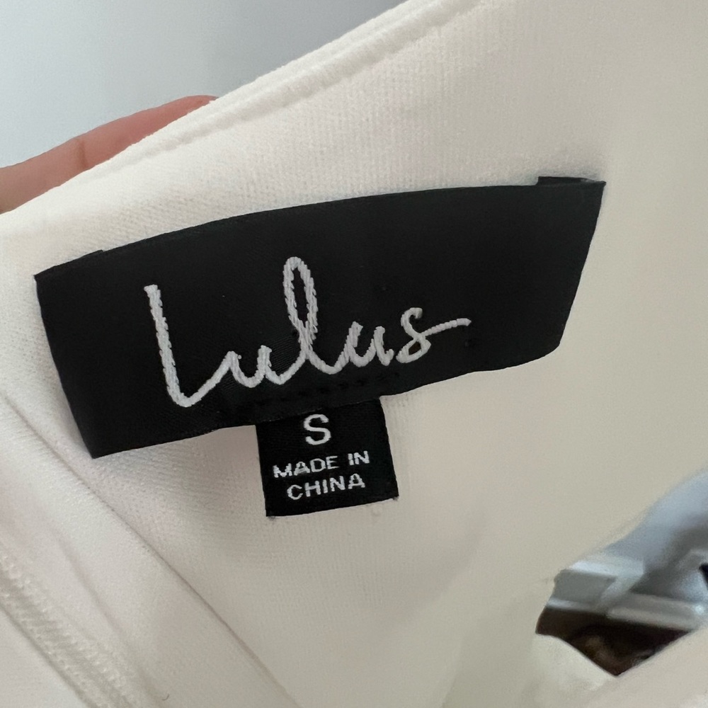 Lulu’s White Cut-out Bodycon Dress | Size Small - Picture 4 of 4